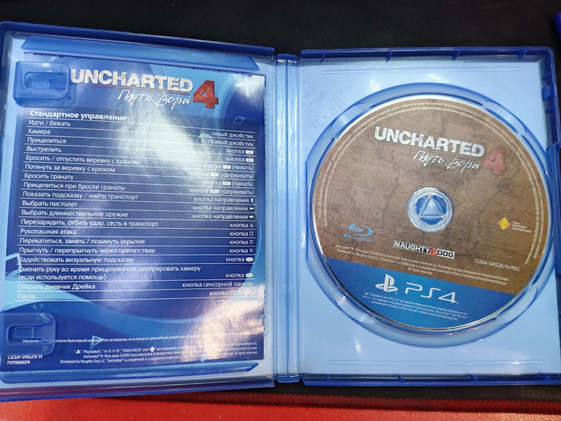 Игра Sony uncharted 4 ps4