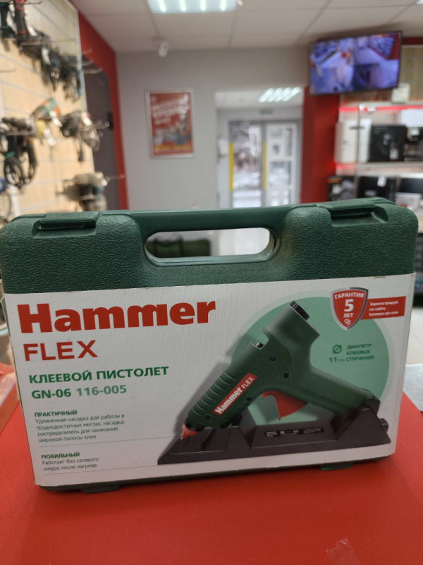 Клеевый пистолет Hammer Flex GN06