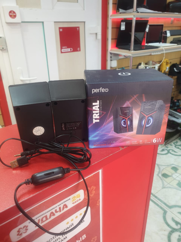 Колонки . Perfeo 'Trial', 2*3В