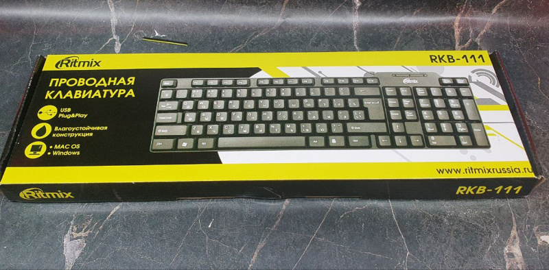 Устройства ввода Клавиатура Ritmix RKB-111