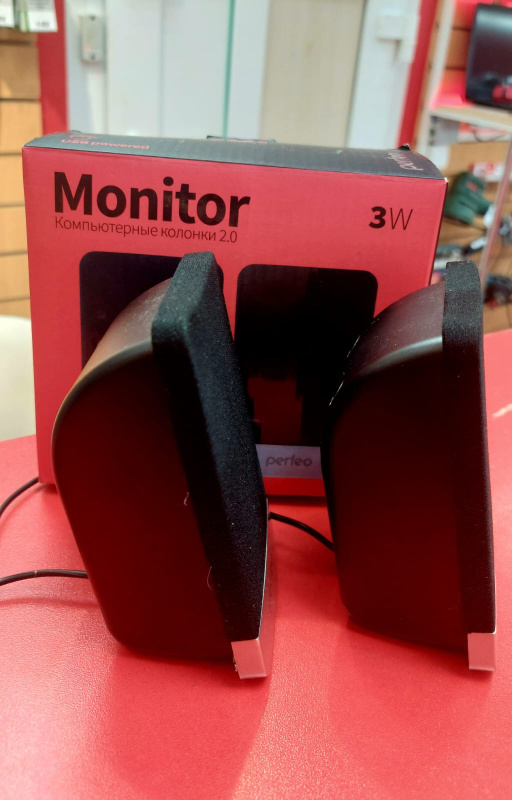 Колонки Колонки компьютерные Perfeo MONITOR 2.0 3W