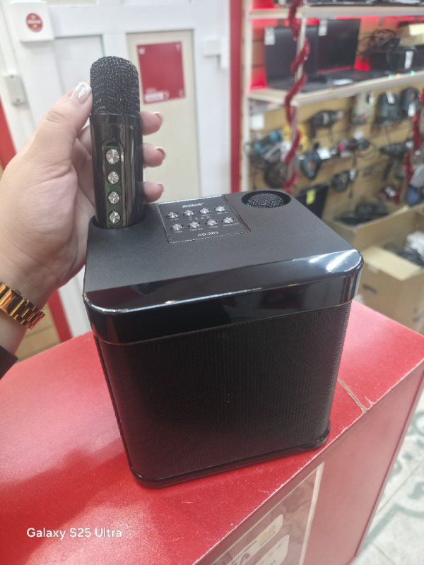 Колонки Караоке система с 2 микрофонами KD KD-203