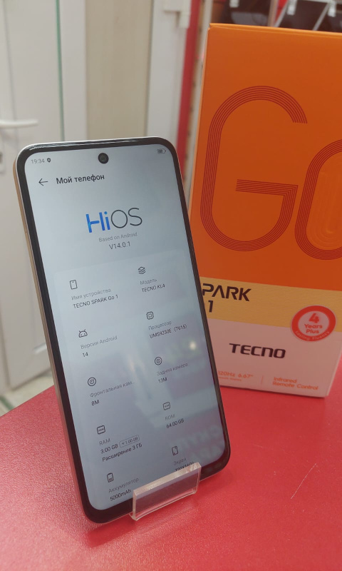 Мобильный телефон Tecno Spark Go 1