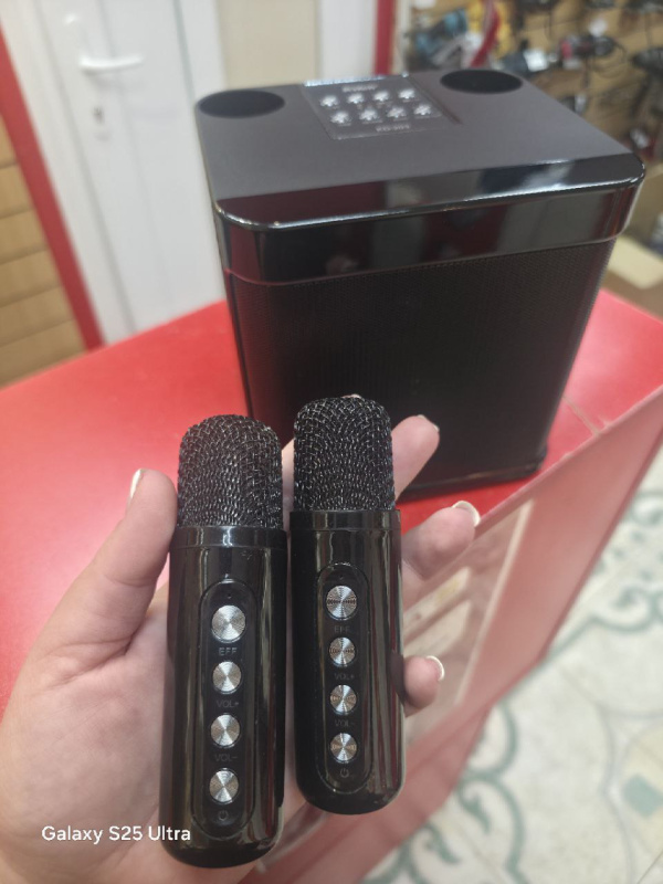 Колонки Караоке система с 2 микрофонами KD KD-203