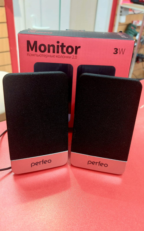Колонки Колонки компьютерные Perfeo MONITOR 2.0 3W
